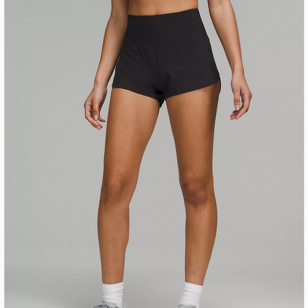 Lululemon Speed-Up High Rise Shorts 2.5” Black